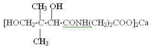 D Calcium Pantothenate Structure
